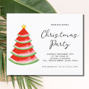 Budget Christmas Party Invitation