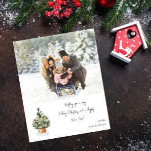 Budget Christmas Tree - Blue Note Photo Christmas Flyer