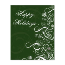 Budget Christmas Tree Green Business Holiday Card