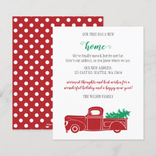 Budget Christmas Tree Truck We've Moved Cards