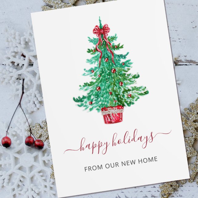 Budget Christmas Tree Weve Moved Holiday Cards (Creator Uploaded)