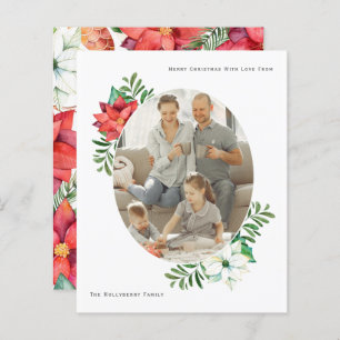 BUDGET Christmas Winter Poinsettia Flower Frame