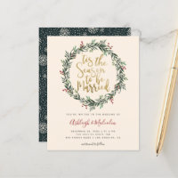 Budget Christmas Wreath Tis The Season Wedding