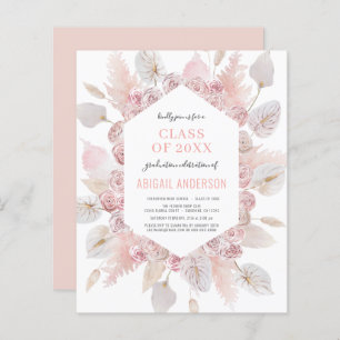 Budget Class of 2023 Boho Grad Party Invitation