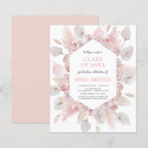 Budget Class of 2023 Boho Grad Party Invitation