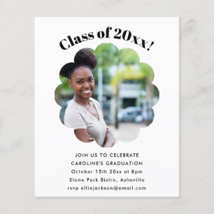 Budget Class of 2025 Photo Graduation Party Invite