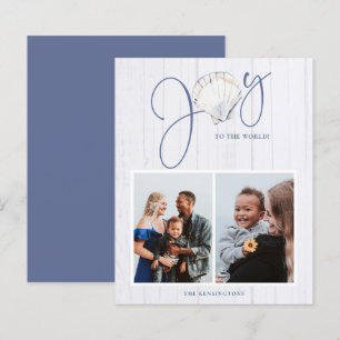 Budget Coastal Christmas Joy Seashell Holiday