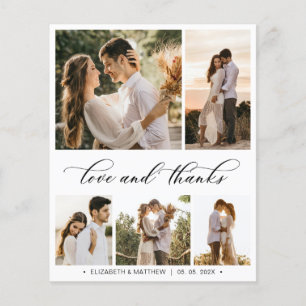 Budget Collage Wedding Thank You Script Flyer