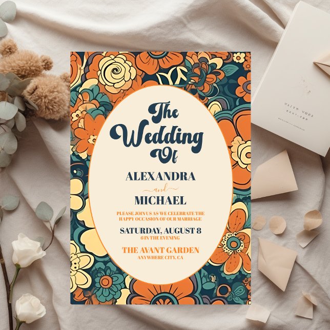 Budget Colourful Modern Groovy Retro 70s Floral We Flyer (Creator Uploaded)