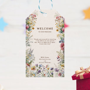 Budget Colourful Wildflower Floral Watercolor Gift Tags