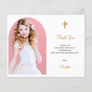 Budget confirmant photo girl blush arch thank you