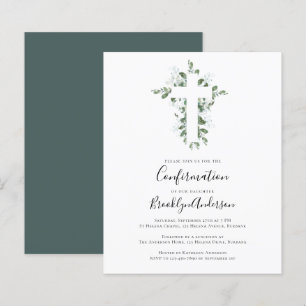 BUDGET Confirmation Invitation   Eucalyptus Cross