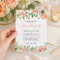 Budget Coral Peach Floral Wedding Invitation