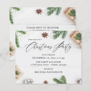 Budget Cosy Rustic Pine Leaves Christmas