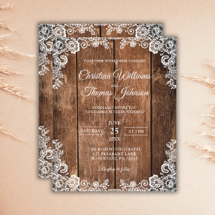 Budget Country Wedding Invitation