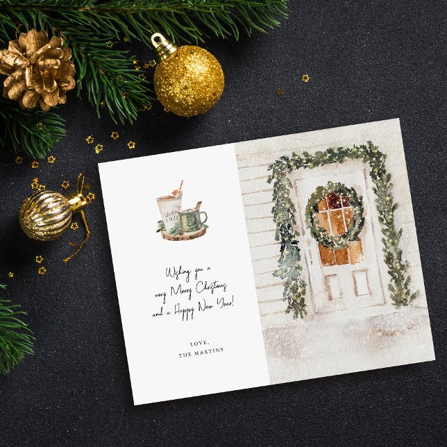 Budget Cozy Holiday Door, Hot Drink Holiday Flyer (Creator Uploaded)