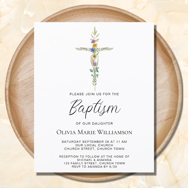 Budget Cross Floral Baptism (Creator Uploaded)