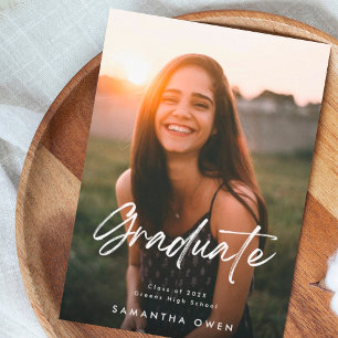 Budget Customisable Graduation Announcement Photo Flyer