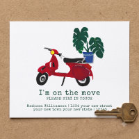 Budget Cute Moving Announcement | New Address