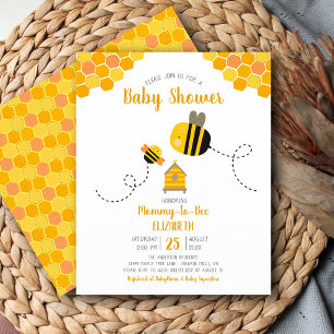 Budget Cute Mummy to Bee Baby Shower Invitation
