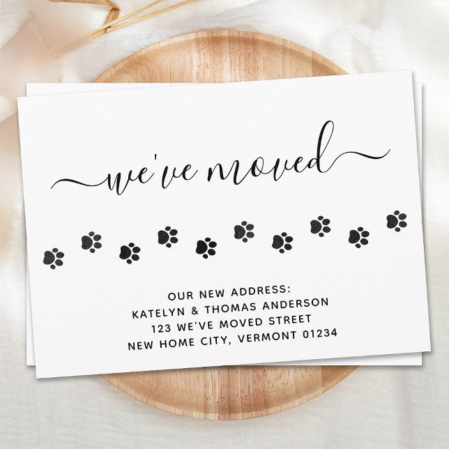 Budget Cute Paw Prints Moving Announcement (Creator Uploaded)