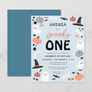 Budget Cute Spooky One Halloween Boy 1st Birthday 