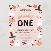 Budget Cute Spooky One Halloween First Birthday