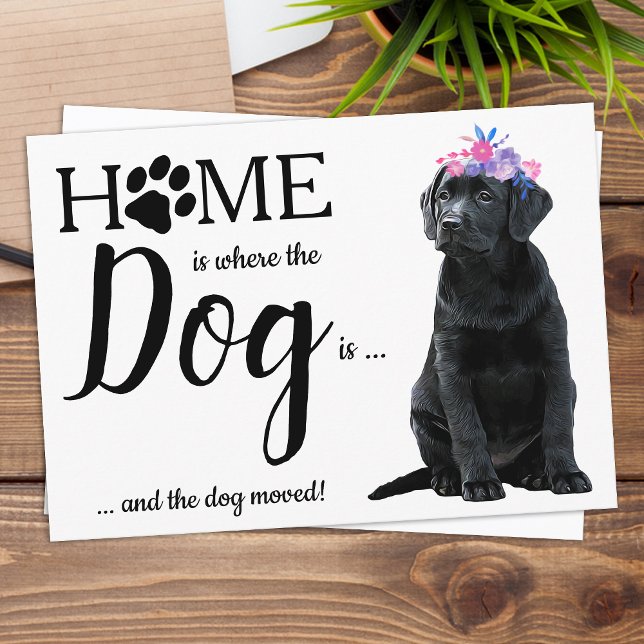 Budget Cute We've Moved Dog Moving Announcement (Creator Uploaded)
