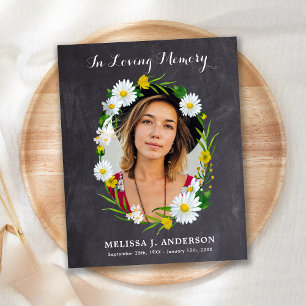 Budget Daisy Floral Sympathy Funeral Thank You