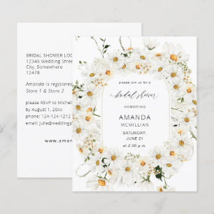 Budget Daisy White Floral Bridal Shower