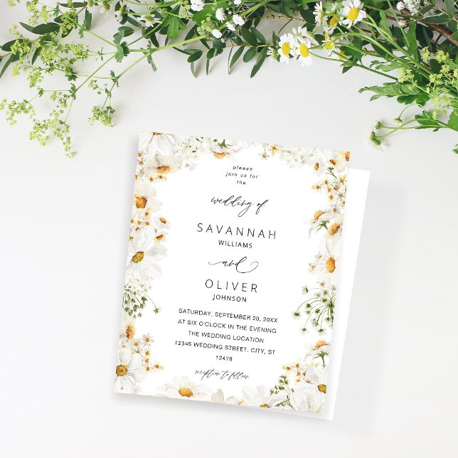Budget Daisy White Floral Wedding (Creator Uploaded)