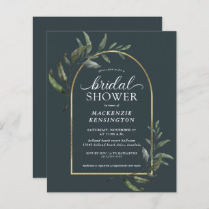 BUDGET Dark Eucalyptus Arch Bridal Shower