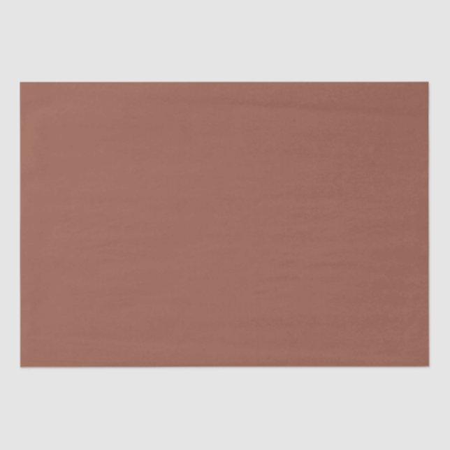 BUDGET Dark Terracotta Monochrome Wedding Tissue Paper (Front)