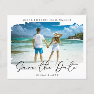 Budget Destination Wedding Save the Date Flyer