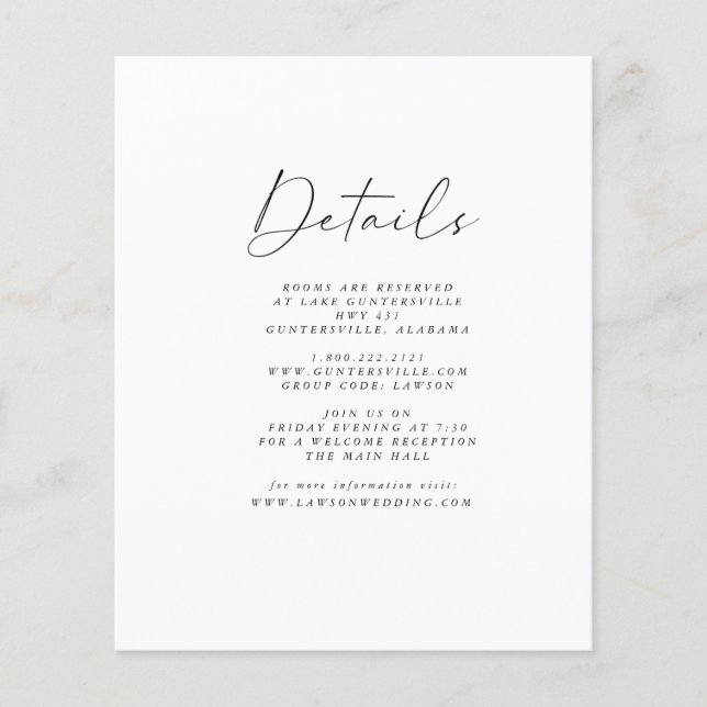 Budget Details Card  (Front)