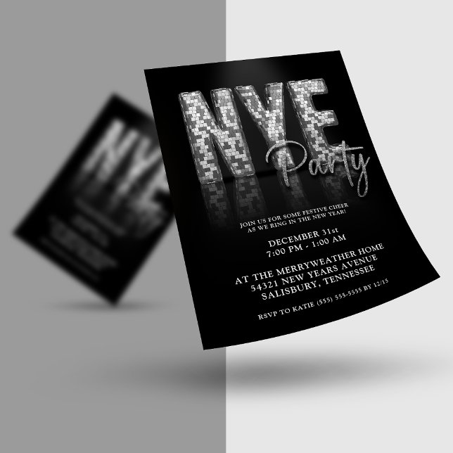 Budget Disco Glitter New Years Eve Party FLYER (Creator Uploaded)