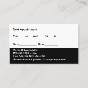 Budget Doctor Appointment Cards