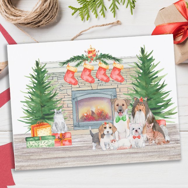 Budget Dog Lover Happy Pawlidays Christmas Card (Creator Uploaded)