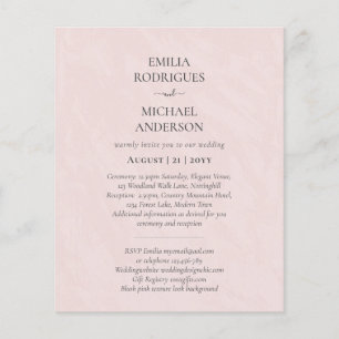 BUDGET Double-Sided BILINGUAL Spanish Boda Wedding Flyer