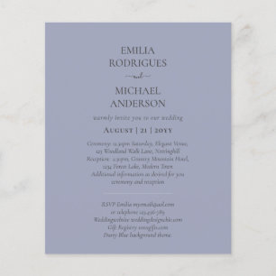 BUDGET Double-Sided BILINGUAL Spanish Boda Wedding Flyer