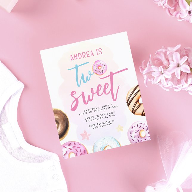 Budget Doughnut Two Sweet Girls 2nd Birthday (Creator Uploaded)