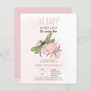  BUDGET DRAGONFLY Make A Wish Baby Shower Floral