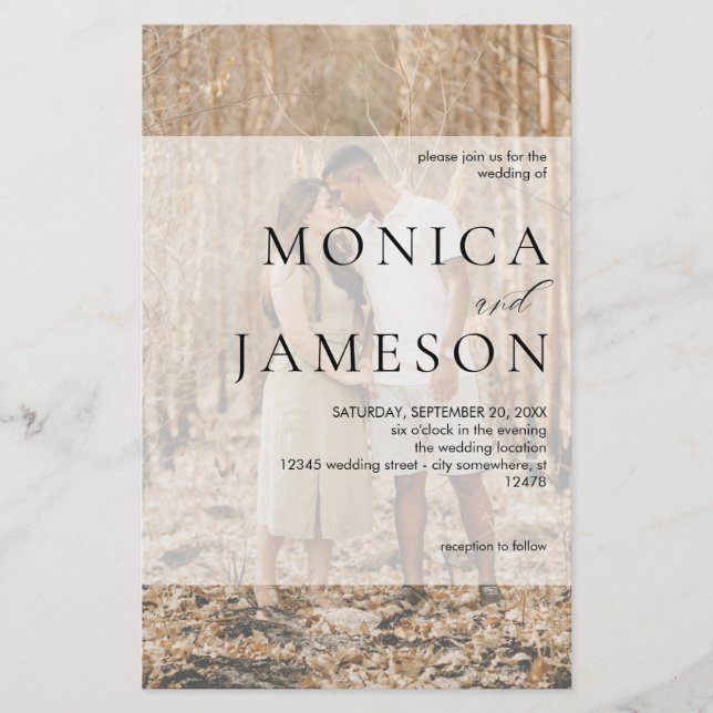 Budget Duo 2 LG Photo Wedding Flyer (Front)