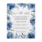 Budget Dusty Blue & Blue Floral Save the Date