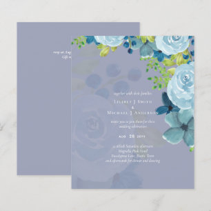 Budget Dusty Blue Flowers Sage Wedding