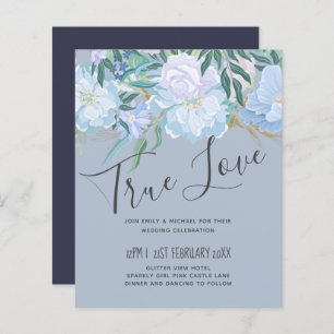 Budget DUSTY BLUE Foliage Wedding
