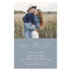Budget Dusty Blue Typography Save the Date Photo