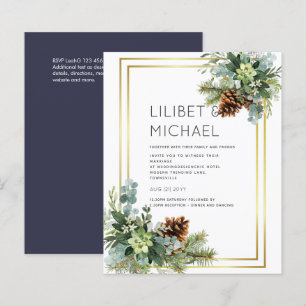 BUDGET Dusty Blue Wedding Eucalyptus Greenery