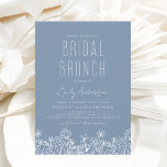 Budget Dusty Blue Wildflower Bridal Brunch Shower Flyer<br><div class="desc">Budget Minimalist Wildflower Line Art Dusty Blue Elegant and Modern Script Bridal Brunch - Bridal Shower for Autumn (Fall),  Winter,  Spring or Summer Invitations - includes beautiful and elegant script typography for the special Bride to Be pre - Wedding celebration.</div>