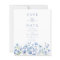 Budget Dusty Blue Wildflower Wedding Save The Date
